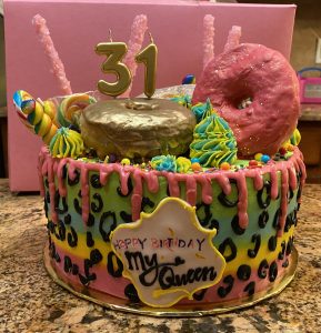 Lisa Frank Birthday Cake