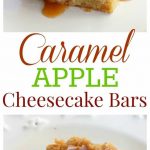 caramel apple cheesecake bars